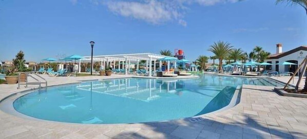 A heated pool