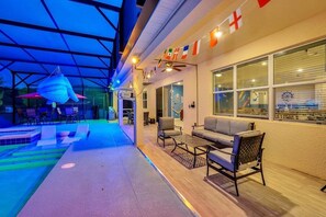 Terrace/patio - Last Minute Disney! Private Pool, Game Room & Themed Bedrooms. Book Now! #118563 (Orlando)