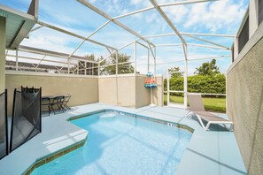 A heated pool