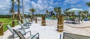 Outdoor dining - Last Minute Disney! Private Pool, Hot Tub, Game Room & Themed Bedrooms. Book Now! #SLR551 (Orlando)