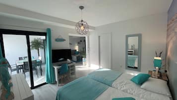 1 bedroom, desk, iron/ironing board, WiFi