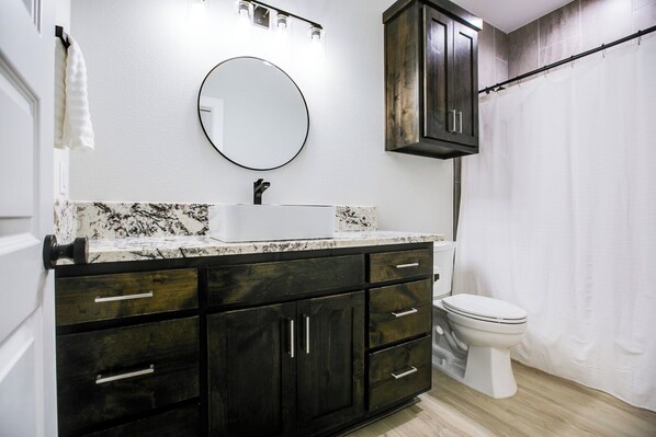 Towels, soap, toilet paper