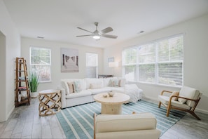 House, Multiple Beds, Patio, Garden View (Happy Days) | Living area | 42-inch flat-screen TV with digital channels