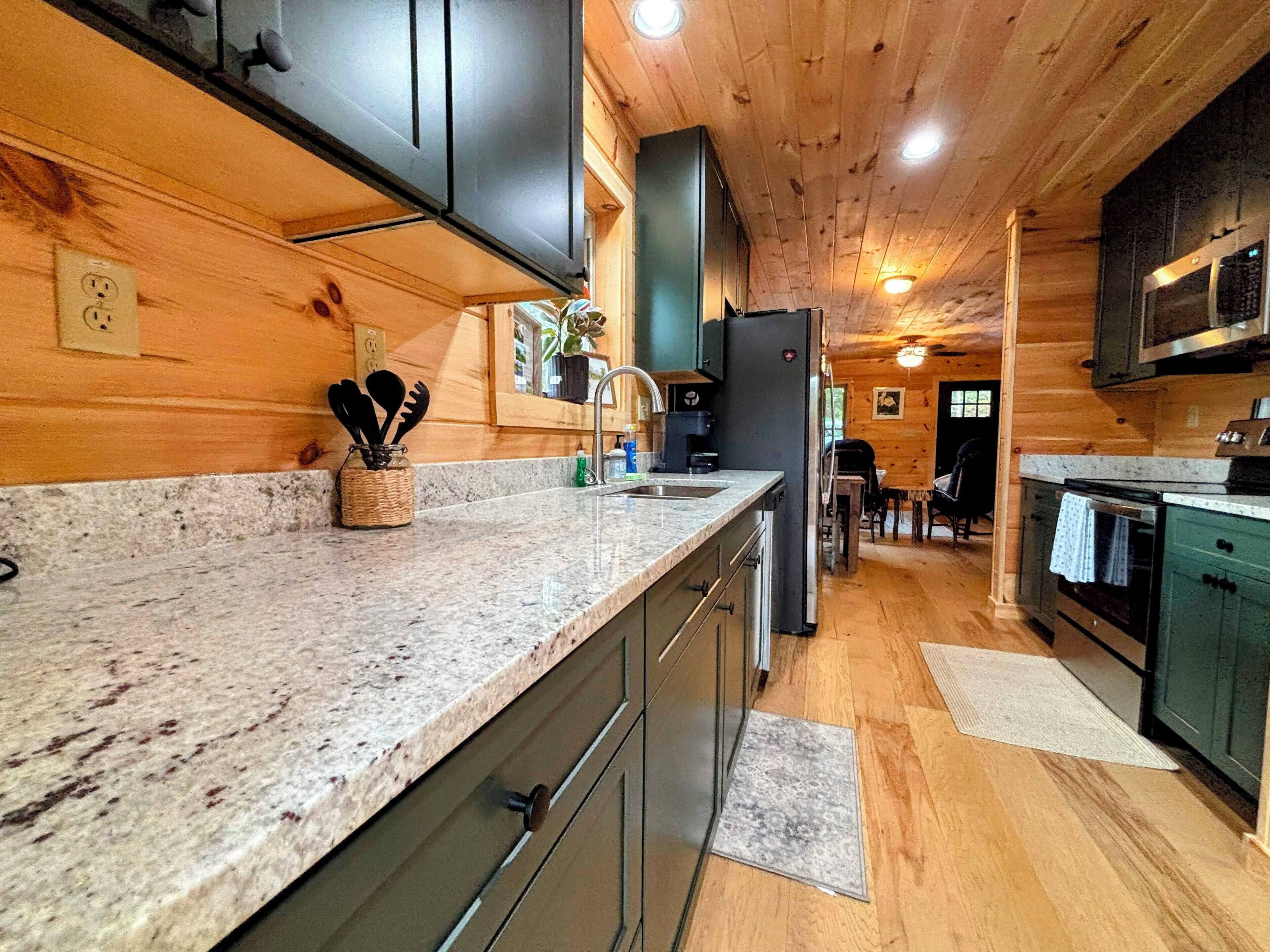 Microwave, oven, stovetop, dishwasher