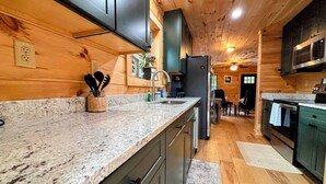 Private kitchen - Wild Rose Cottage with Full Access to Rumbling Bald Amenities in Lake Lure! (Lake Lure)