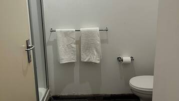 Suihku, pyyhkeet, saippua, vessapaperi