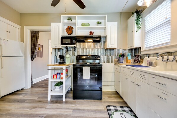 Microwave, oven, stovetop