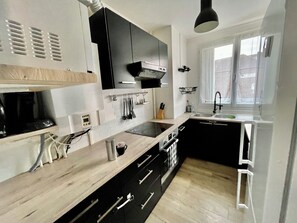 Microwave, oven, stovetop, dishwasher