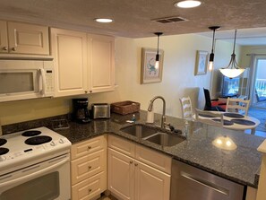 Fridge, microwave, oven, stovetop - Ocean View Second Floor 2/2 (New Smyrna Beach)