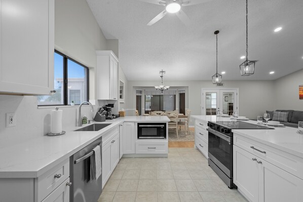 Microwave, oven, stovetop