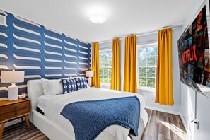 4 chambres, fer et planche à repasser, lit parapluie, Wi-Fi gratuit