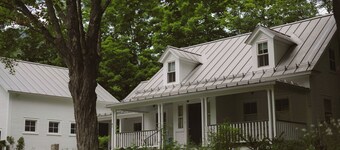 Warren Village home steps from bubbling brook