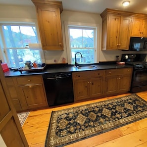 Microwave, oven, stovetop, dishwasher