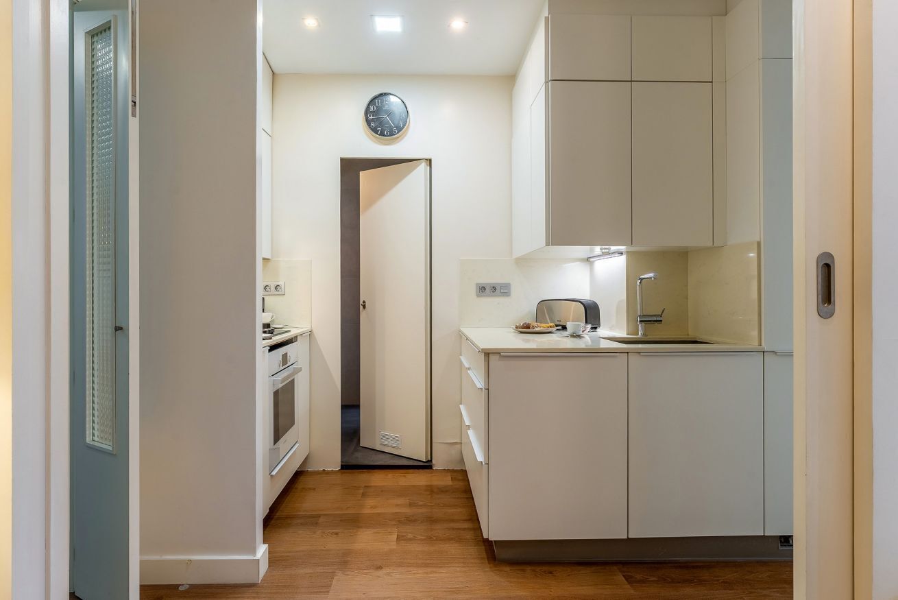 Fridge, microwave, toaster