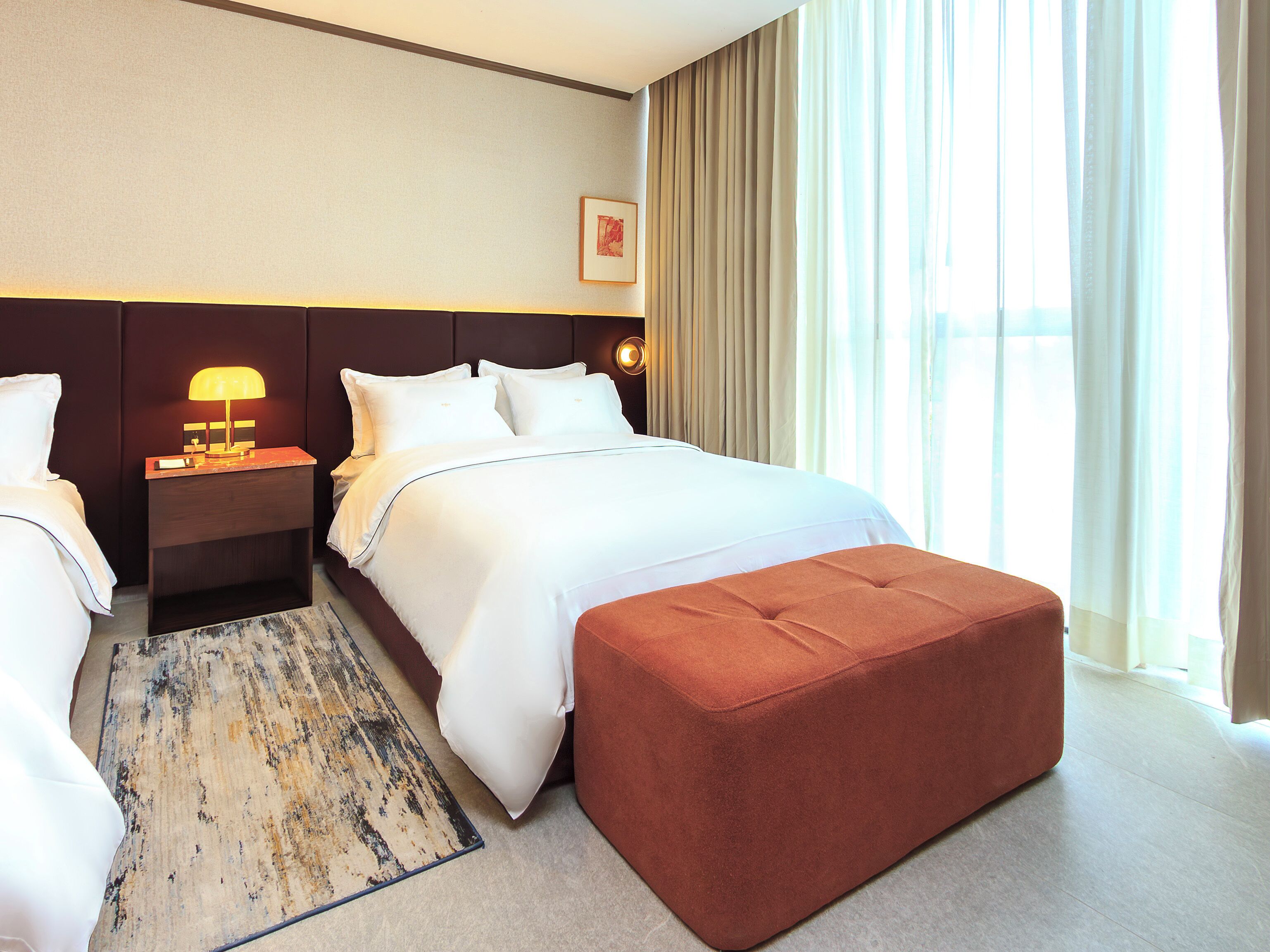 Habitación doble Deluxe | Ropa de cama de alta calidad, edredón, camas con pillow-top y minibar 