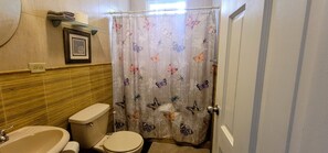 Hair dryer, towels