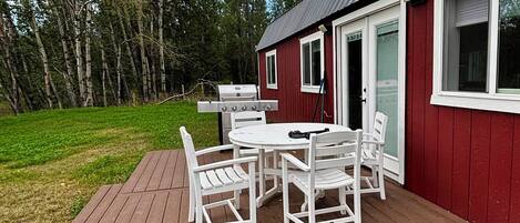 屋外ダイニングエリア