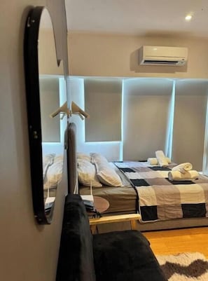 1 habitación, tabla de planchar con plancha y acceso a internet
