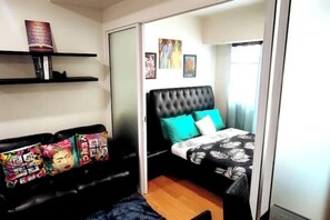 1 bedroom, iron/ironing board, Internet, bed sheets
