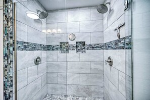 Shower, hair dryer