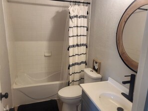 Hair dryer, towels