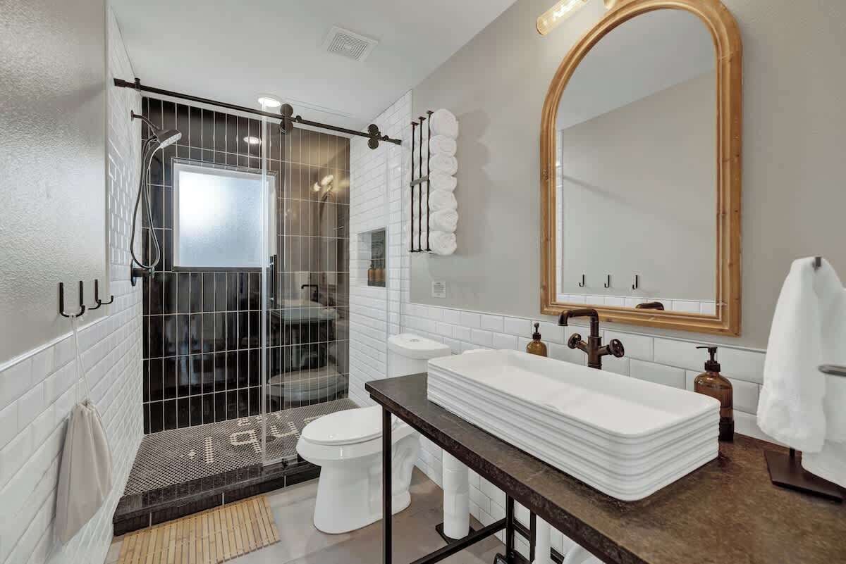 Shower, hair dryer