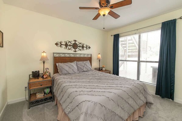 2 bedrooms, iron/ironing board, travel cot, WiFi