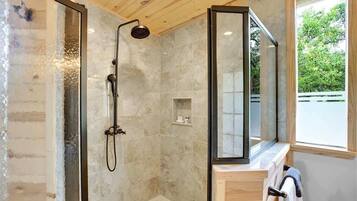 Shower, hair dryer
