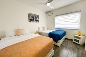 2 habitaciones, tabla de planchar con plancha, internet y ropa de cama 