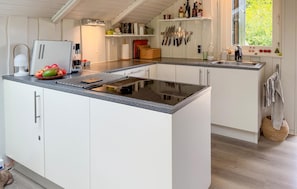 Fridge, oven, stovetop, coffee/tea maker