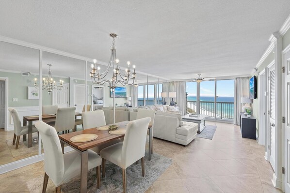 Dining - NEW! Penthouse (20th floor) 2 bedroom Beachfront at Pelican with XL Balcony (Destin)