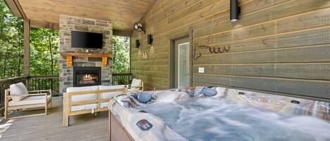 Baignoire à remous extérieure