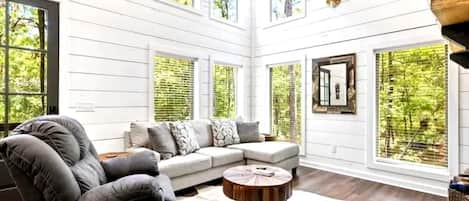 TV connectée, cheminée