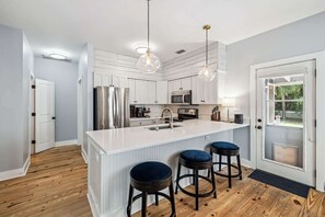 Fridge, microwave, oven, stovetop - Private Gulf Retreat | Bay Access | Patio | BBQ (Santa Rosa Beach)