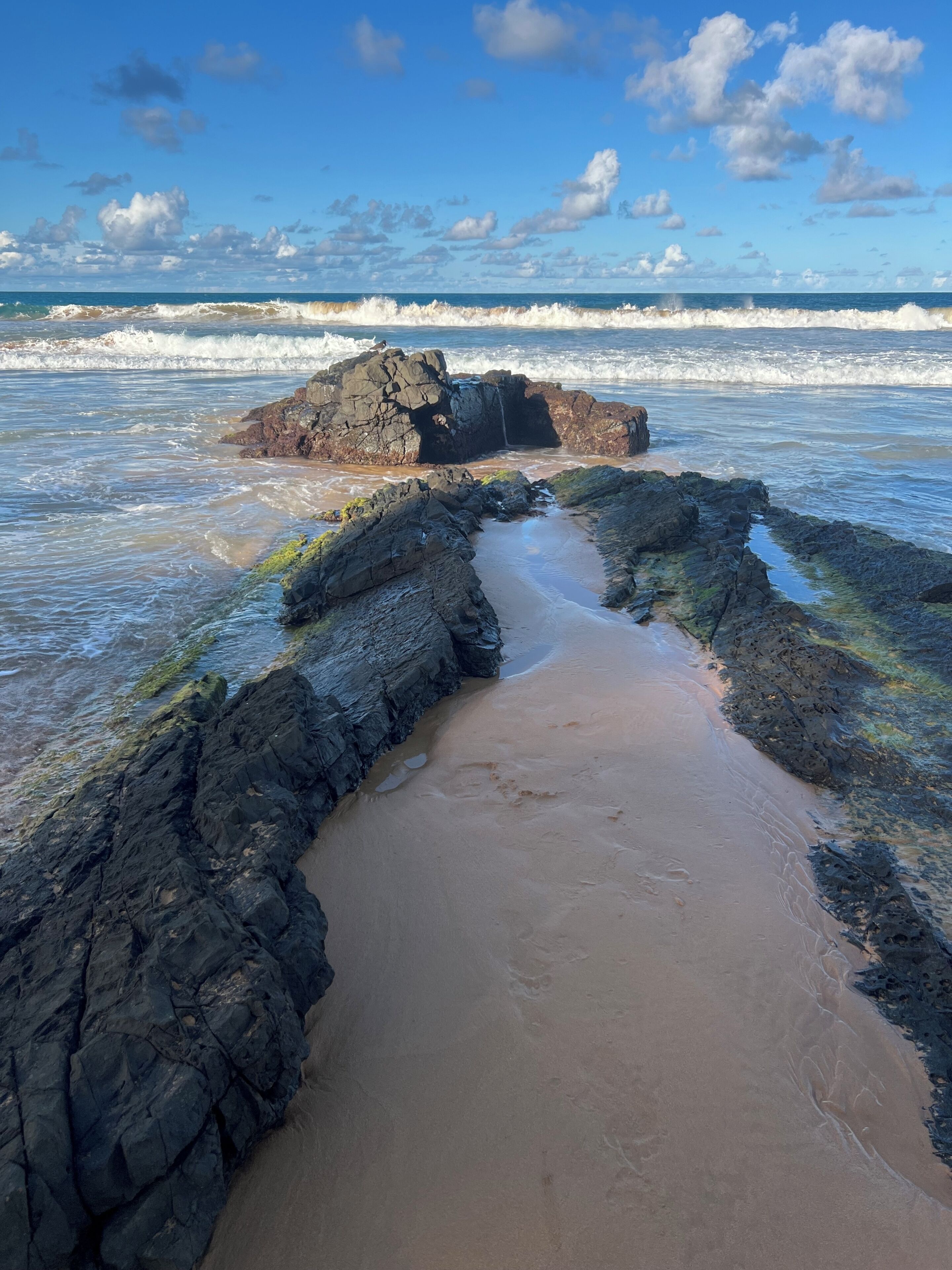 On the beach, beach towels