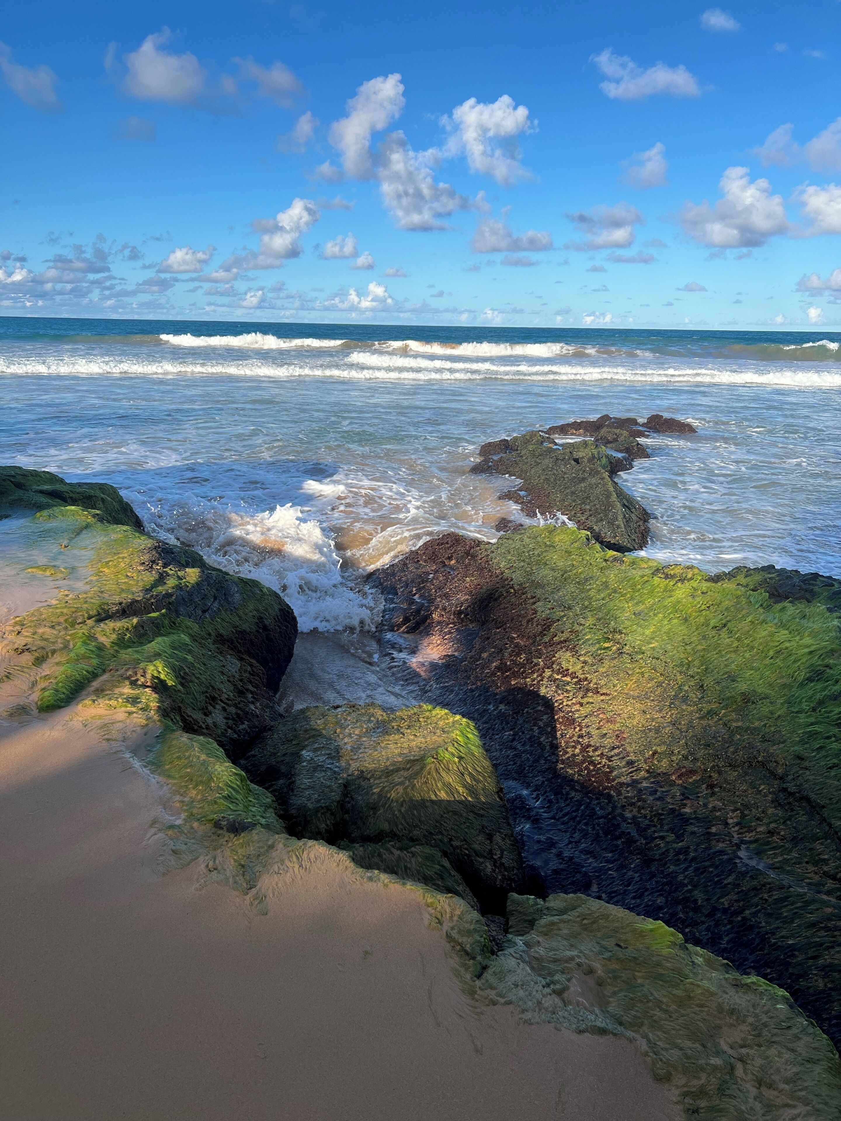En la playa, toallas de playa