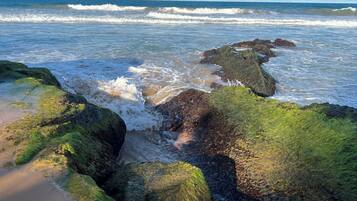 En la playa, toallas de playa