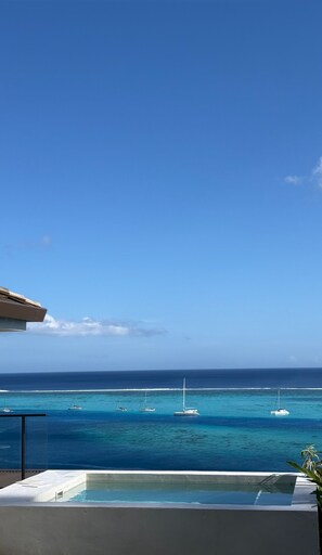 Pool - Breathtaking view at VILLA EIMEO in Moorea-Haapiti (Moorea-Maiao)