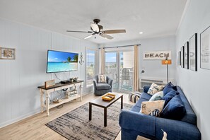 Smart TV, music library, video library
