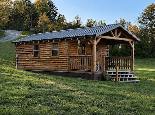 Secluded Log Cabin on 12 Private Acres, Starlink Wi-Fi, southeastern, Ohio
