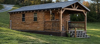 Secluded Log Cabin on 12 Private Acres, Starlink Wi-Fi, southeastern, Ohio