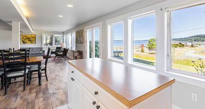 Private Beach Access + Water Views! | Sleeps 18, Historic 6BDR Farmhouse w/ Deck