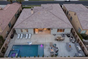Exterior - Gated Terra Lago Escape with Private Pool, Hot Tub, Outdoor Kitchen and Lounge (Indio)