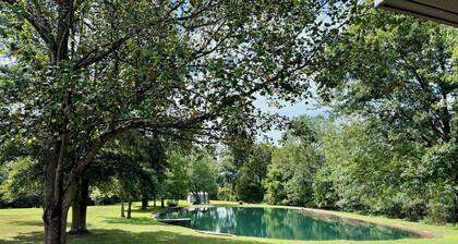 Solitude and Discovery overlooking the great Oxbow Bend of the Ohio River.