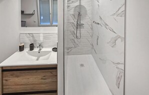 Shower, hair dryer