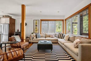 TV, fireplace, video games