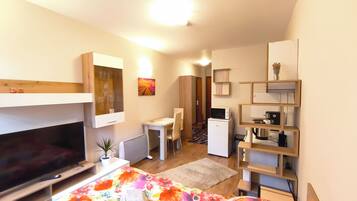 Studio, meerdere slaapkamers, toegankelijk voor mindervaliden, roken | Woonkamer