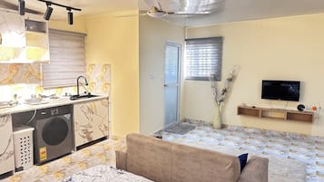 Luxury Apartment, Balcony, City View | Living area