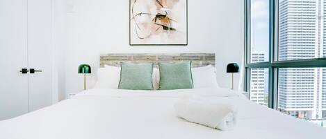 Deluxe Condo, Balcony, City View | In-room safe, desk, laptop workspace, blackout drapes