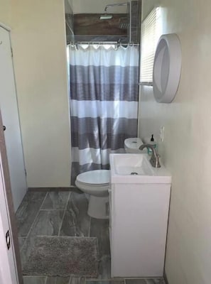Towels, soap, toilet paper
